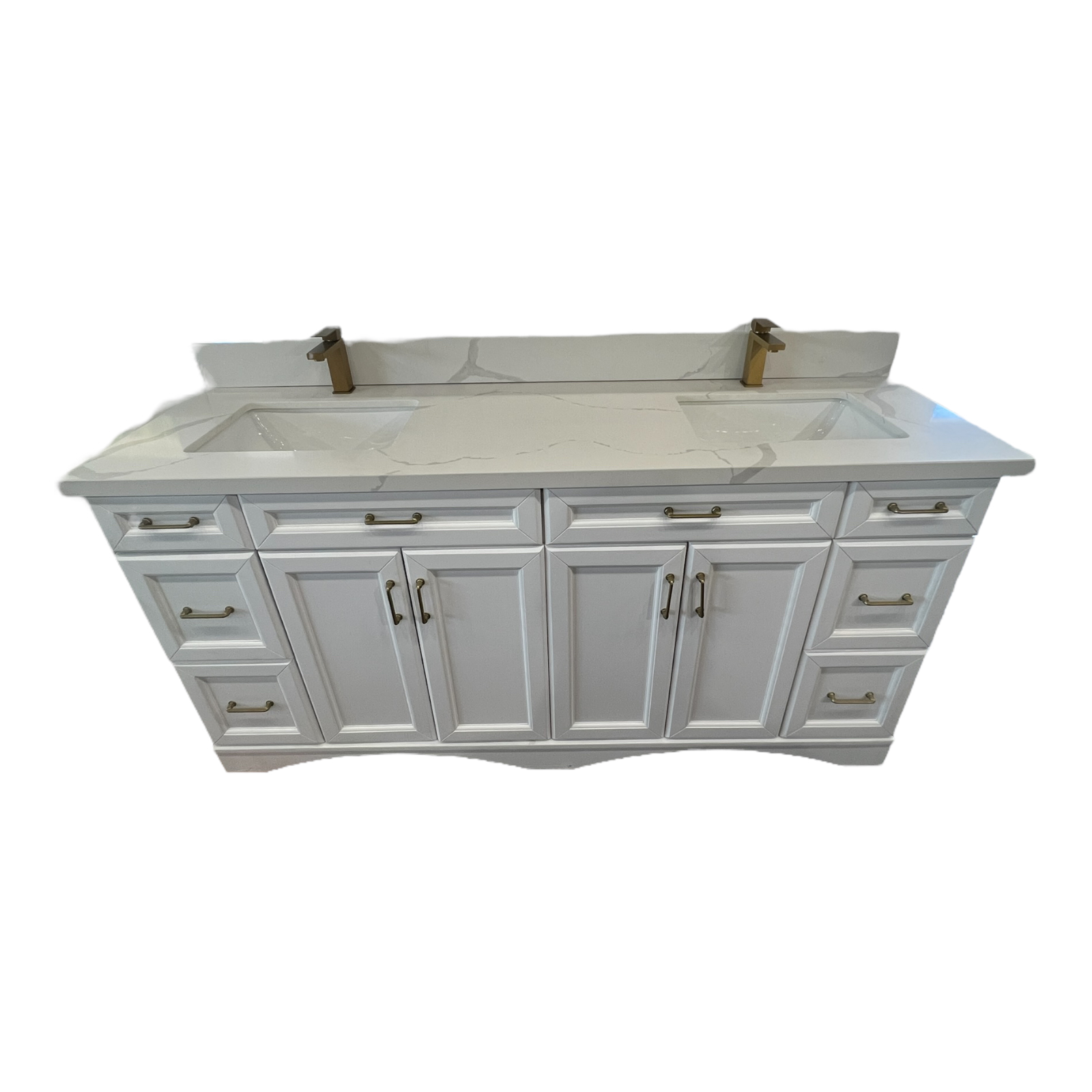 White Vinnova Vanity 72"