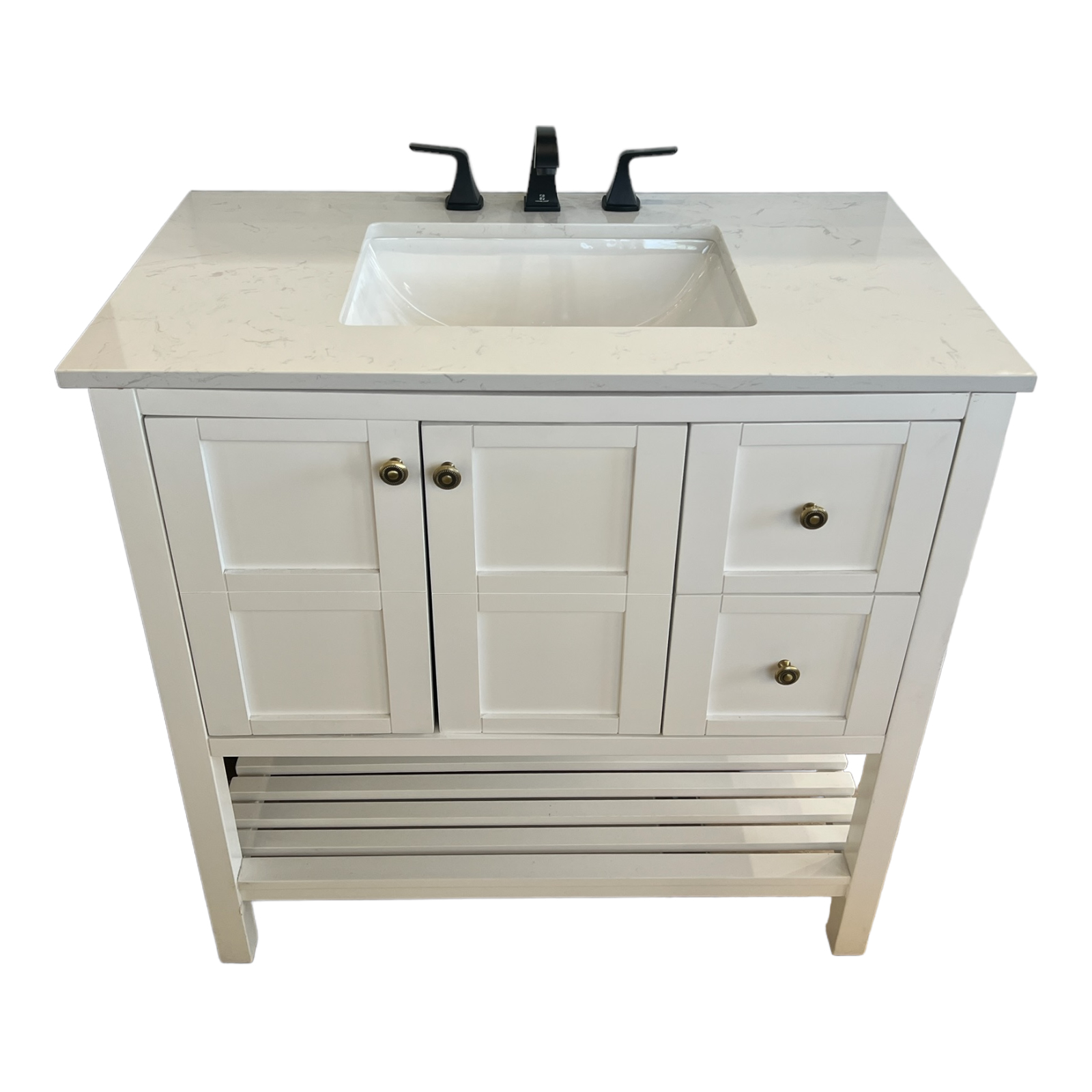 White Vinnova Vanity 36"