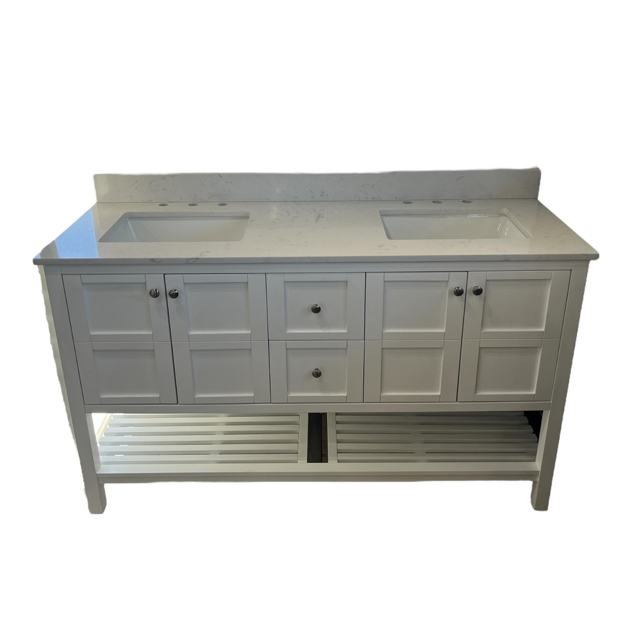 White Vinnova Vanity 60"