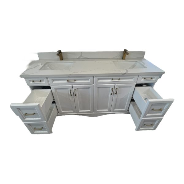White Vinnova Vanity 72" - Image 4