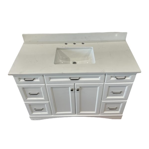White Vinnova Vanity 48" - Image 2