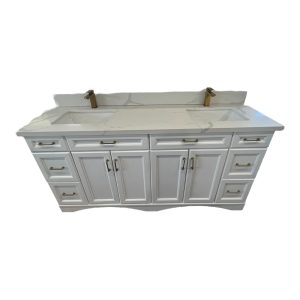 White Vinnova Vanity 72"