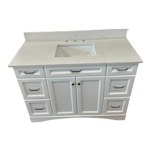 White Vinnova Vanity 48"