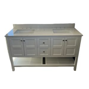 White Vinnova Vanity 60"
