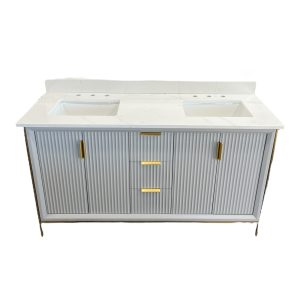 Light Gray Vinnova Vanity 60"
